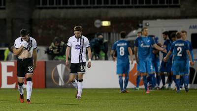 Dundalk flirt with greatness before Zenit spoil the party