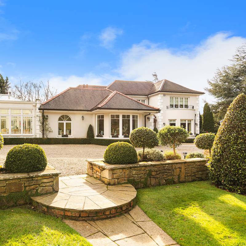 Look inside: Open-plan spaces, marble-tiled floors, chandeliers everywhere in lavish Foxrock four-bed on two acres for €5m