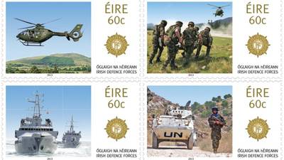 Defence Forces honoured in new stamps