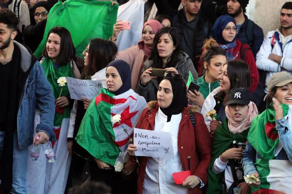 Thousands protest against Algeria’s president for fifth day running