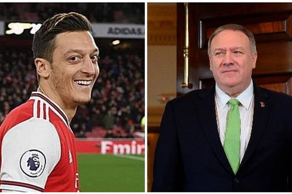 Pompeo backs Arsenal player Mesut Özil’s criticism of China