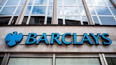 Profits at Barclays’ Irish business fall 18% in 2017 to €22.5m