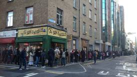 Hundreds queue through the night on Dublin street for Irish visas