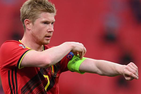 City midfielder De Bruyne ruled out for Arsenal’s visit to the Etihad