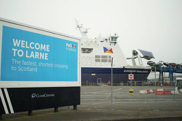 ‘We just won’t put up with it’: Truckers on Irish Sea border delays