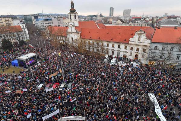 Mass protests continue in Slovakia over journalist’s murder