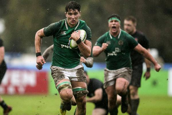 Ireland Under-20s side reshuffled for clash with Baby Blacks