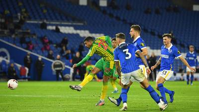 Karlan Grant scores his first West Brom goal to rescue deserved point at Brighton