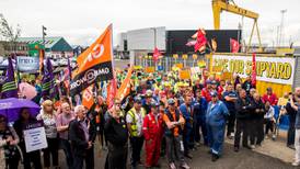 ‘Boris cannot hide from us’: Harland & Wolff workers demand action from Johnson