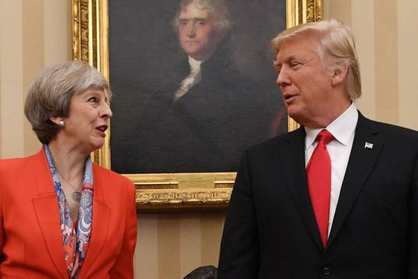 Theresa May tells Trump of ‘deep concern’ about US trade tariff plans