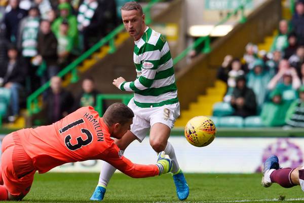 Leigh Griffiths’s double helps Celtic get title defence off to a flyer