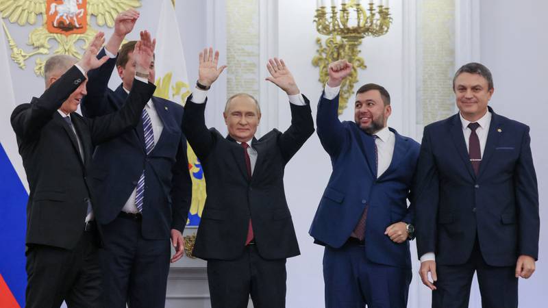 Putin says four annexed Ukrainian regions are 'Russian forever'