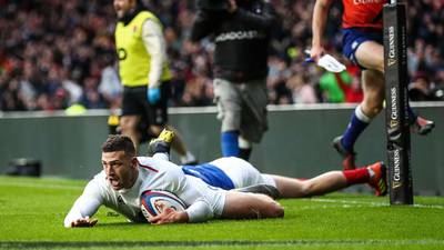 May is the man as freewheeling England trounce France
