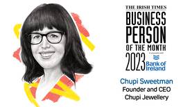 The Irish Times Business Person of the Month: Chupi Sweetman, founder of Chupi