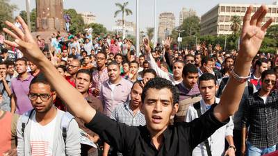 Anti-army protests staged at Egyptian universities