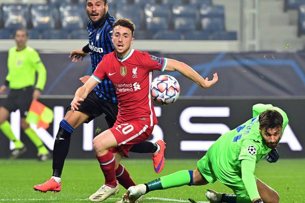 Diogo Jota hat-trick leads Liverpool landslide win in Bergamo