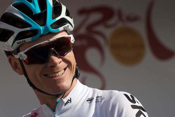 Chris Froome finishes in the pack in Ruta del Sol’s third stage