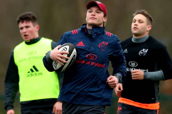 Tyler Bleyendaal may return for Munster’s Champions Cup quarter-final