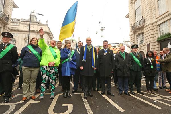 London St Patrick’s Day festival marked by show of solidarity with Ukraine