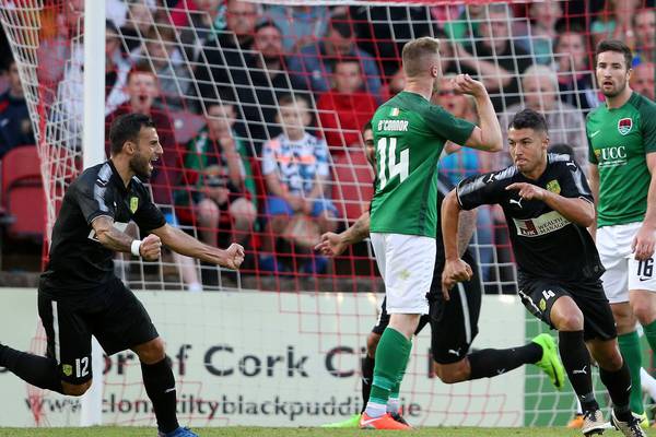 Cork City right behind the eight ball after conceding away goal