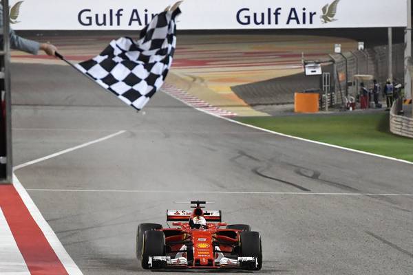 Sebastian Vettel claims second win of the season in Bahrain