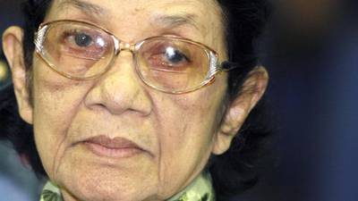 Top female in Cambodia’s Khmer Rouge dies aged 83