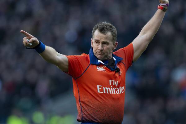 No Irish referees selected for Rugby World Cup