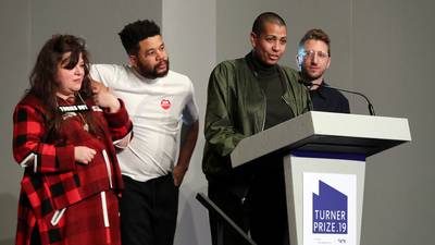 Four nominees share Turner Prize in political protest