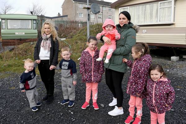 Accommodation lost: Families now ‘in a caravan at dump site’