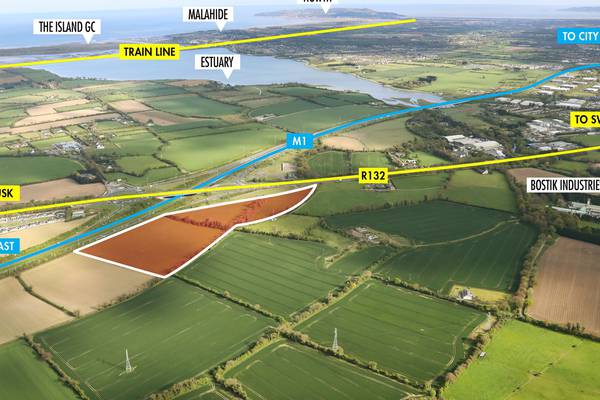 Greenfield site next to M1 near Swords guiding €1.25m-plus