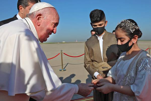 ‘Hope is more powerful than hatred’: Pope Francis calls for peace in Iraq