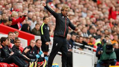 Jurgen Klopp’s energy creates a red tide of belief at Liverpool