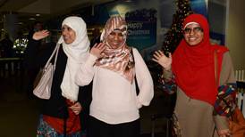 Jubilant scenes as Halawa sisters are welcomed home