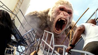 Rampage review: the Rock v a giant ape. It’s worse than it sounds