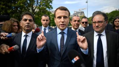 Macron stands at gates of the Élysée in a fractured France
