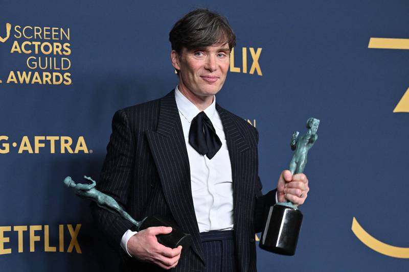 ‘This is extremely special to me’: Cillian Murphy wins best actor at SAG awards
