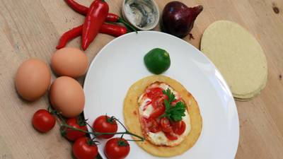 Give Me Five: Fried-egg tacos with tomato and chilli salsa