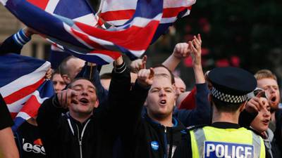 Tension grows in Glasgow as demonstrators take to streets