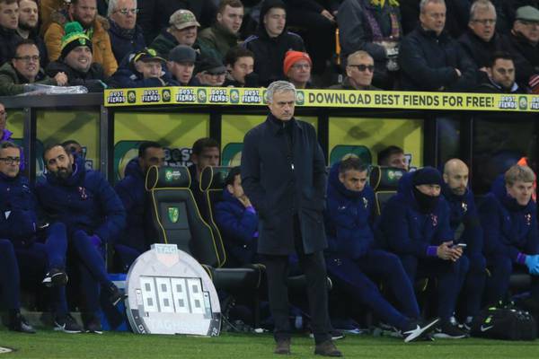 Mourinho feels sorry for Spurs forwards after defensive woes