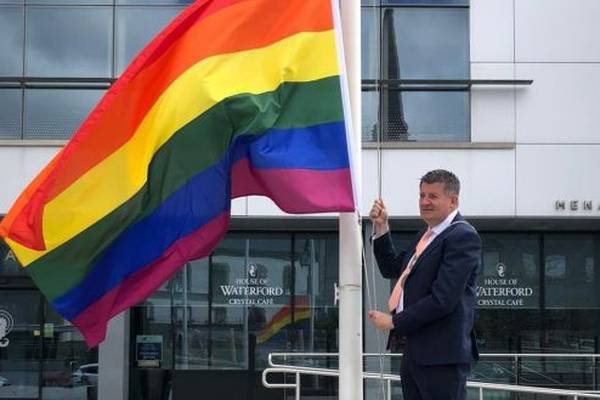 Pride flag raised again in Waterford city after recent damage