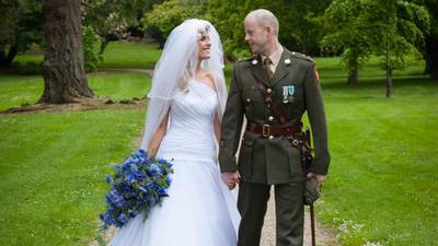 Our Wedding Story: An Arch of Swords for an officer and his bride