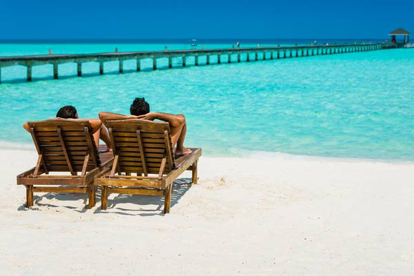 Last couple in paradise: The Covid-19 honeymooners stranded in the Maldives