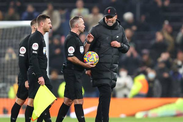 ‘What is his problem with me?’ - Jürgen Klopp fumes at referee Paul Tierney