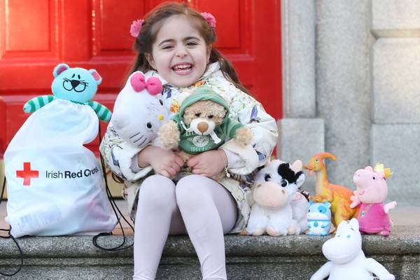 Syrian girl (4) donates teddy as Irish Red Cross starts toy drive