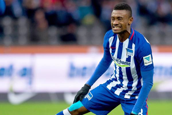 Hertha’s Salomon Kalou sees red after casual Covid-19 manner