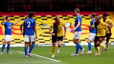 Watford and Leicester both strike late at empty Vicarage Road