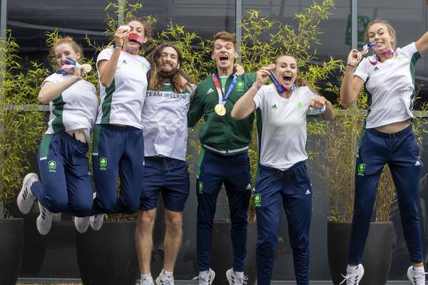Ireland’s Olympic rowing heroes arrive back for an unusual homecoming