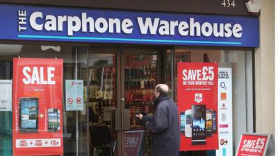 UK’s Dixons and Carphone Warehouse agree £3.8bn merger