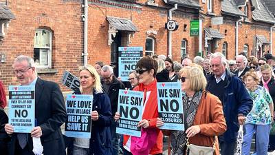 Dundrum residents march over council plans to close access routes