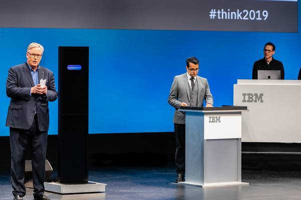 IBM Project Debater takes part in first ever AI-human live debate